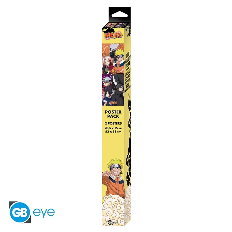 NARUTO - Set 2 Posters Chibi 52x38 - Konoha Ninjas & Deserters